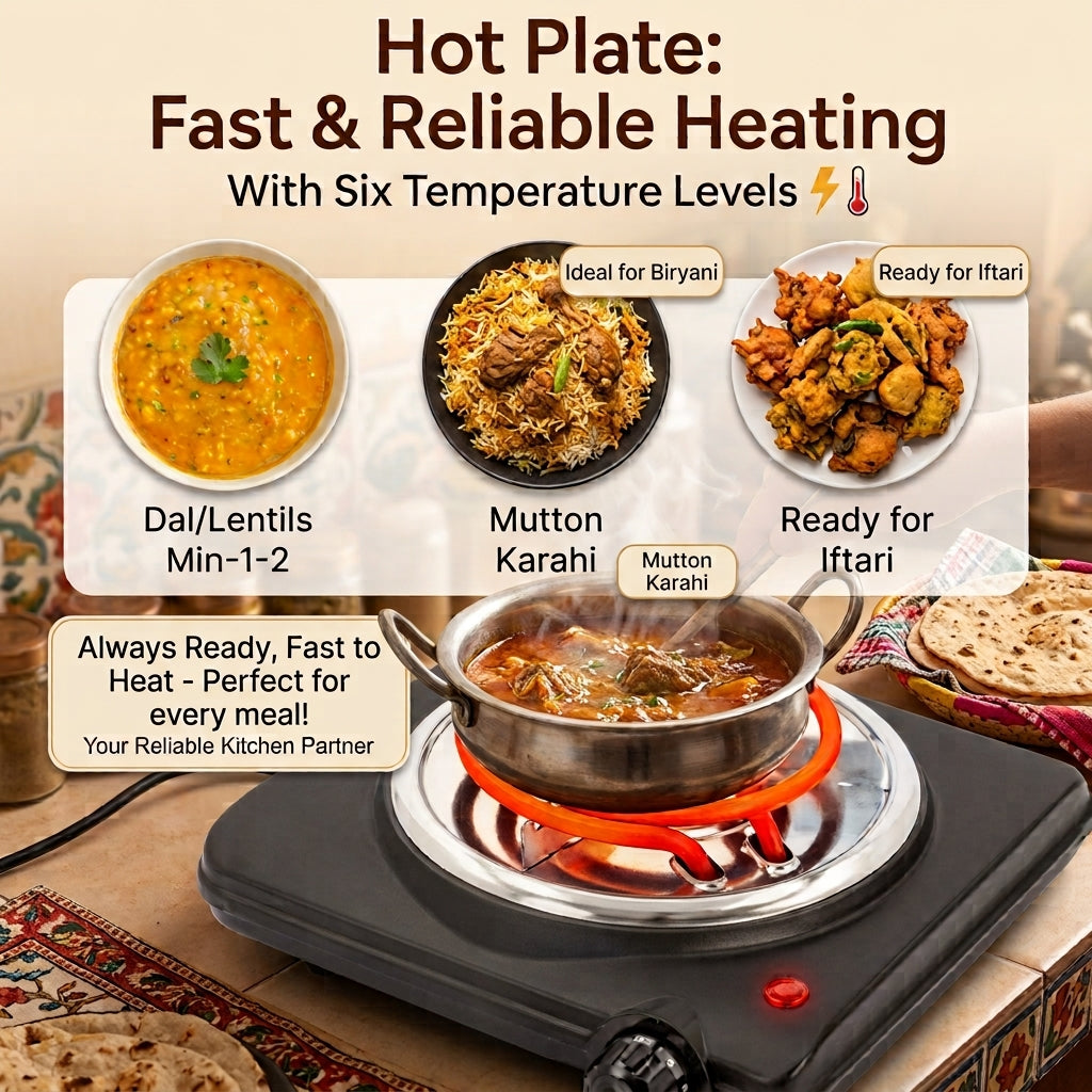 1000W Single Coil Electric Burner-Portable Hot Plate. ( Sale UPTO 30% OFF)