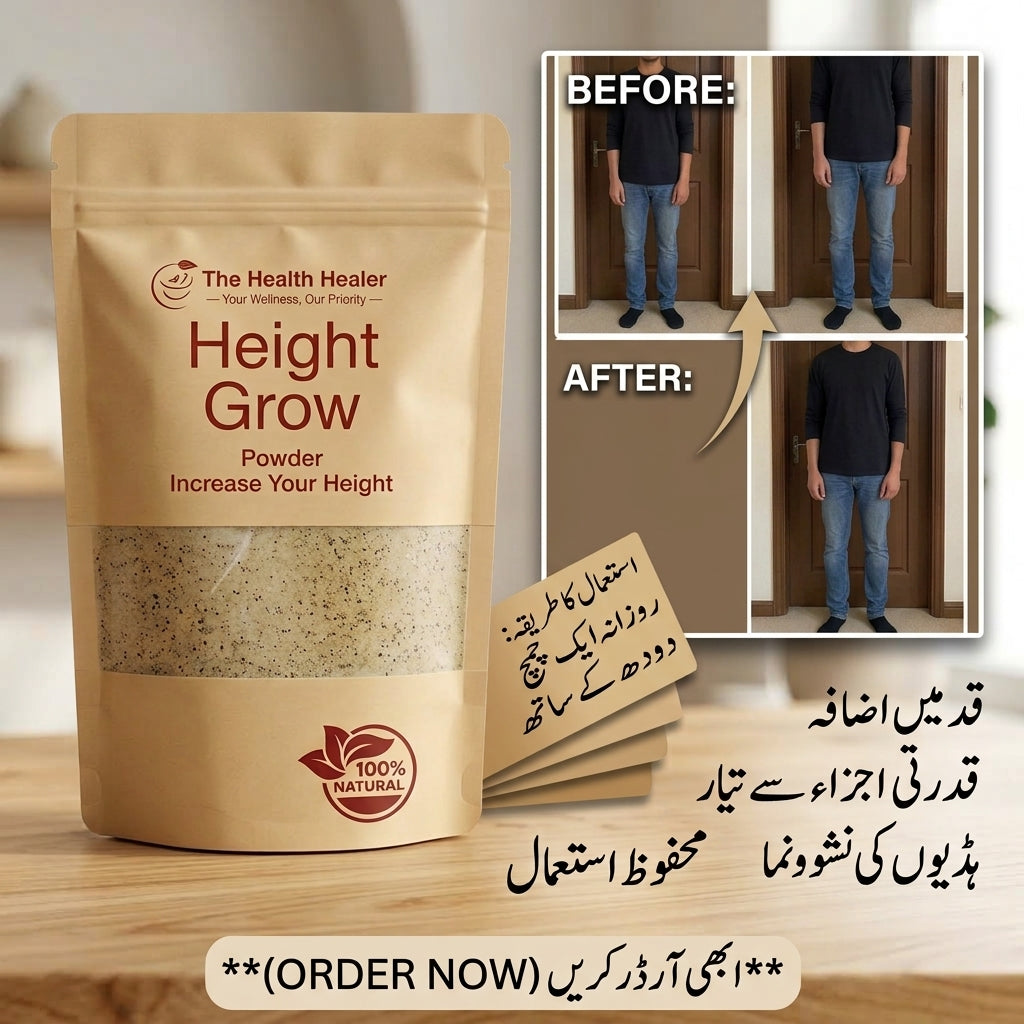 The Health Healer Height Grow Powder – Natural Herbal Powder Supplement - 300g | Flat 35% OFF